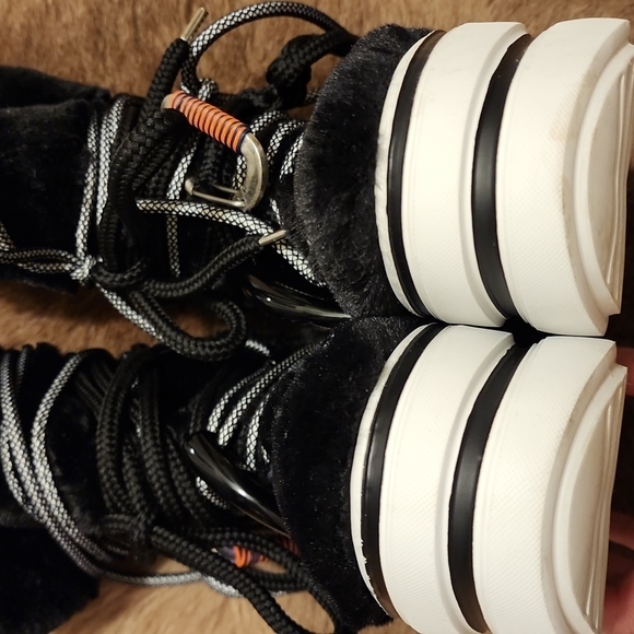 HOGAN ANKLE BOOTS WOMEN ECO FUR BLACK new fashion - Picture 13 of 16